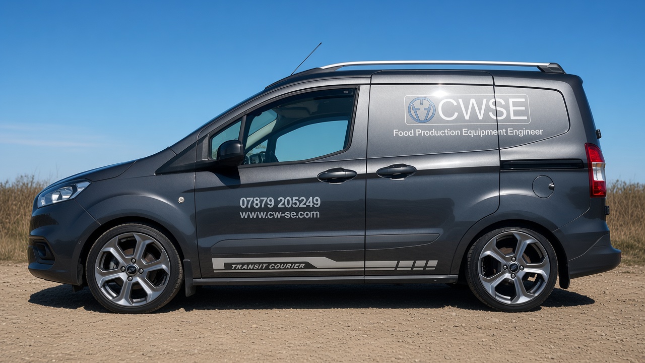 CWSE food production equipment engineer service van shown in full